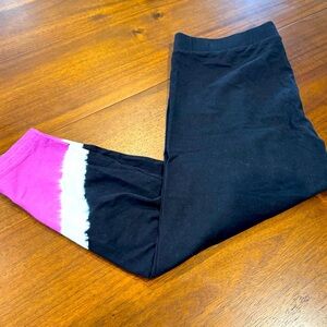 Torrid Black with Purple and White Dip Dye Bottoms Size 2